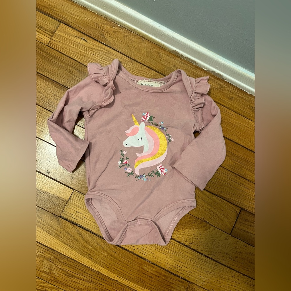 3-6 months Unicorn outfit with bow